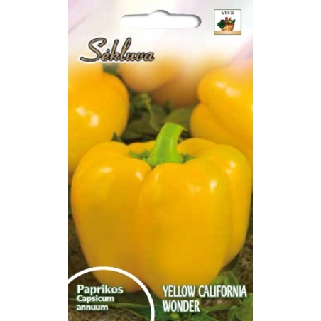 VIENMETĖS PAPRIKOS YELLOW CALIFORNIA WONDER  0,5g.