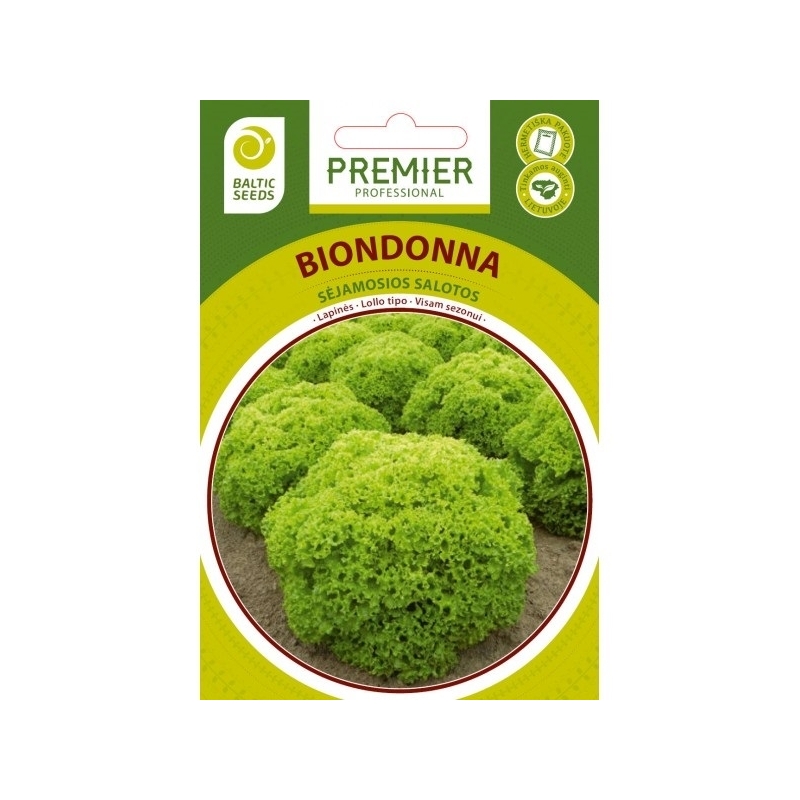 Salotos BIONDONNA, 50 sėklų baltic seeds