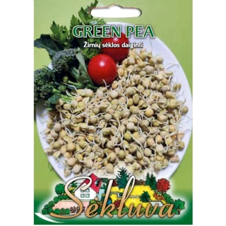 ŽIRNIŲ SĖKLOS DAIGINTI GREEN PEA 40g