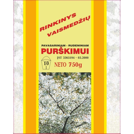 RINKINYS VAISMEDŽIŲ PAVASARINIAM-RUDENINIAM PURŠKIMUI, 750G